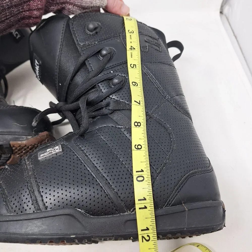 Five Forty Legacy Black Leather Snowboard Boots Winter Sports Outdoor Size 8